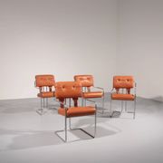 Italian Tucroma chairs by Guido Faleschini for i4 Mariani, 1970