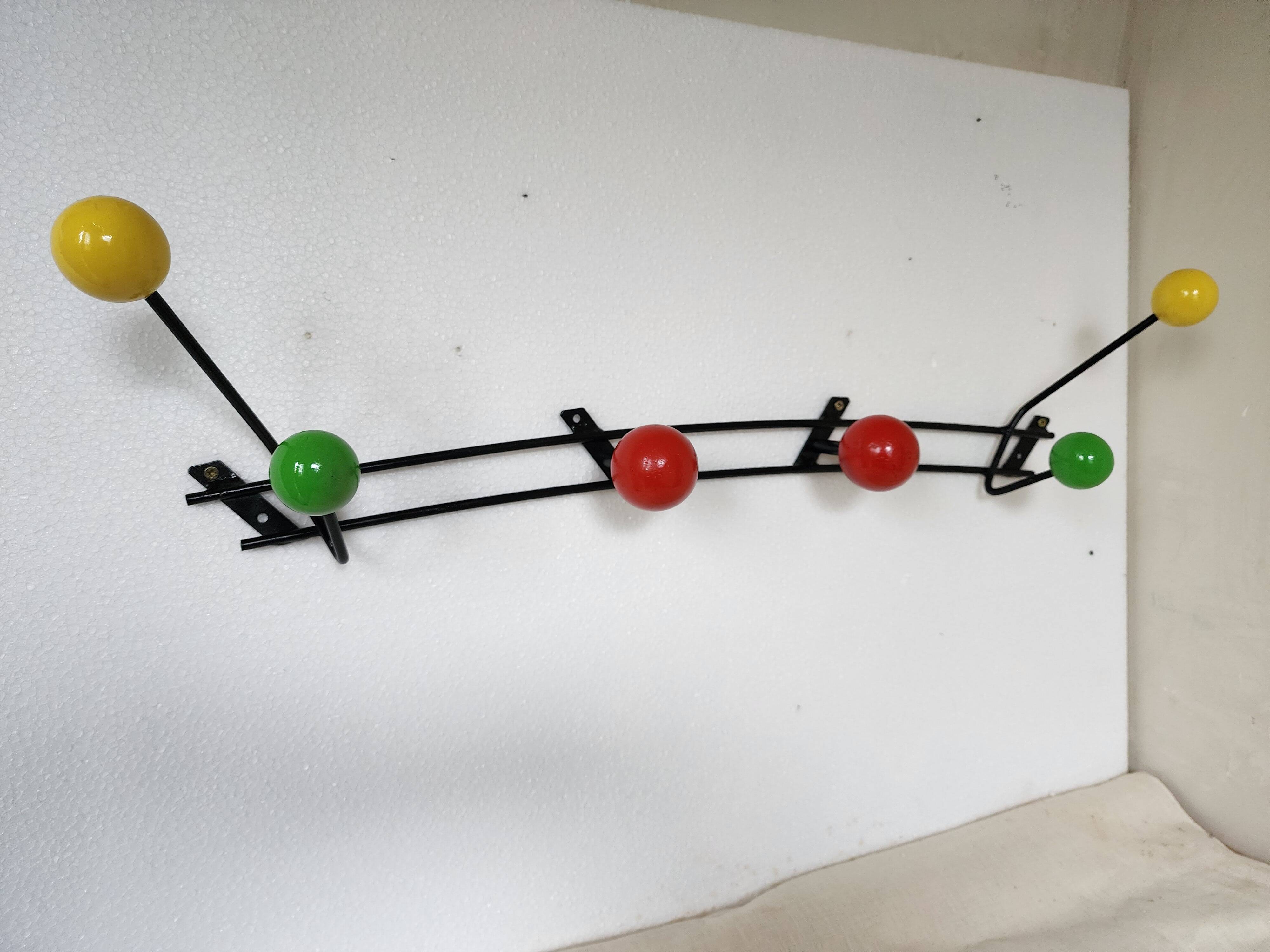 Vintage wall coat rack