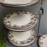 Sarreguemines earthenware dessert plates