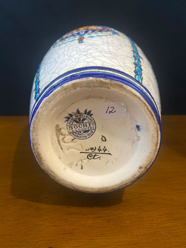 Vase Boch Frères Keramis, D.944