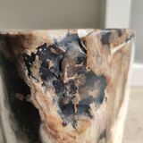 Side table in petrified wood