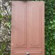 Old solid wood entrance door H225xW86cm right-hand push