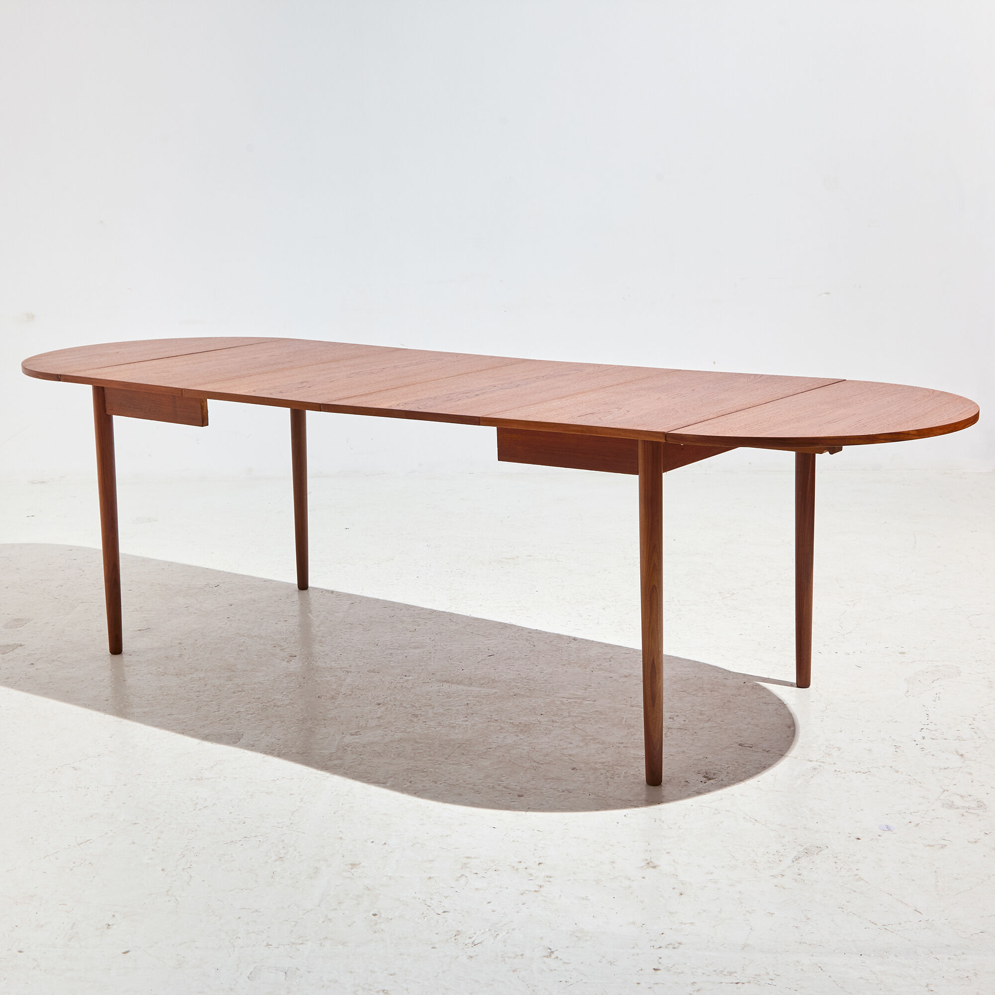 Restored teak dining table