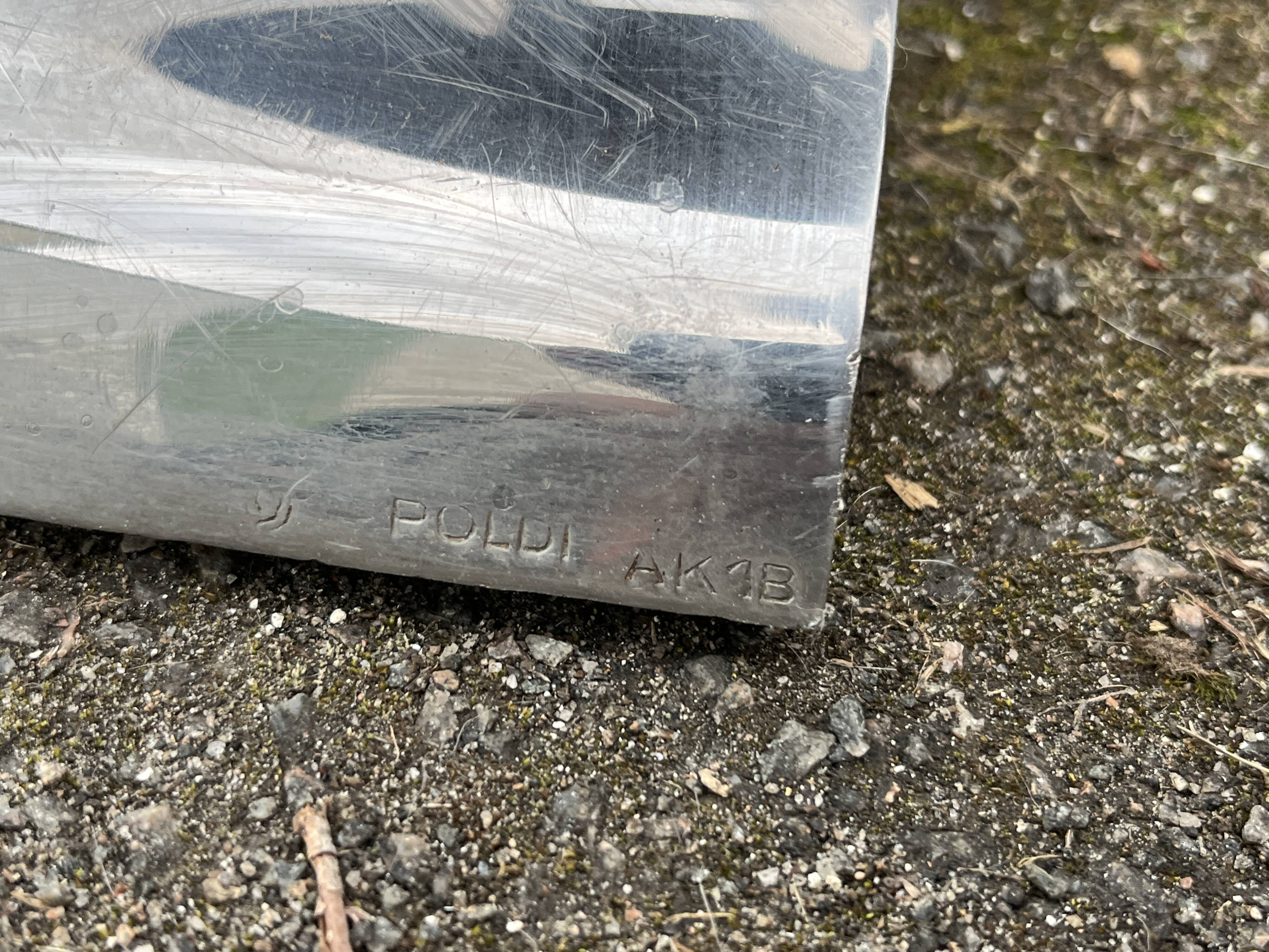 Modern round metal side table