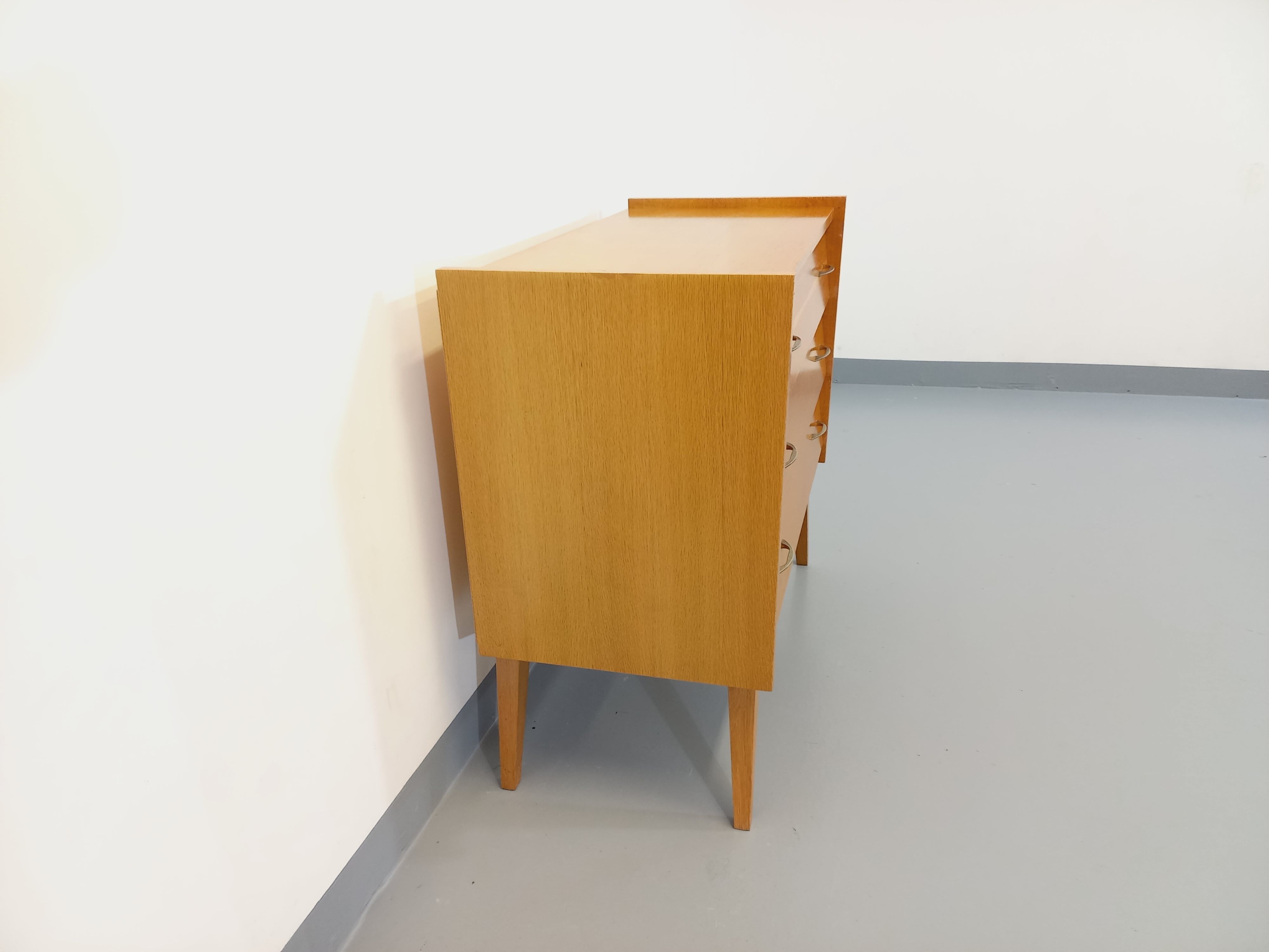 Vintage wooden chest of drawers from the 50s 60s