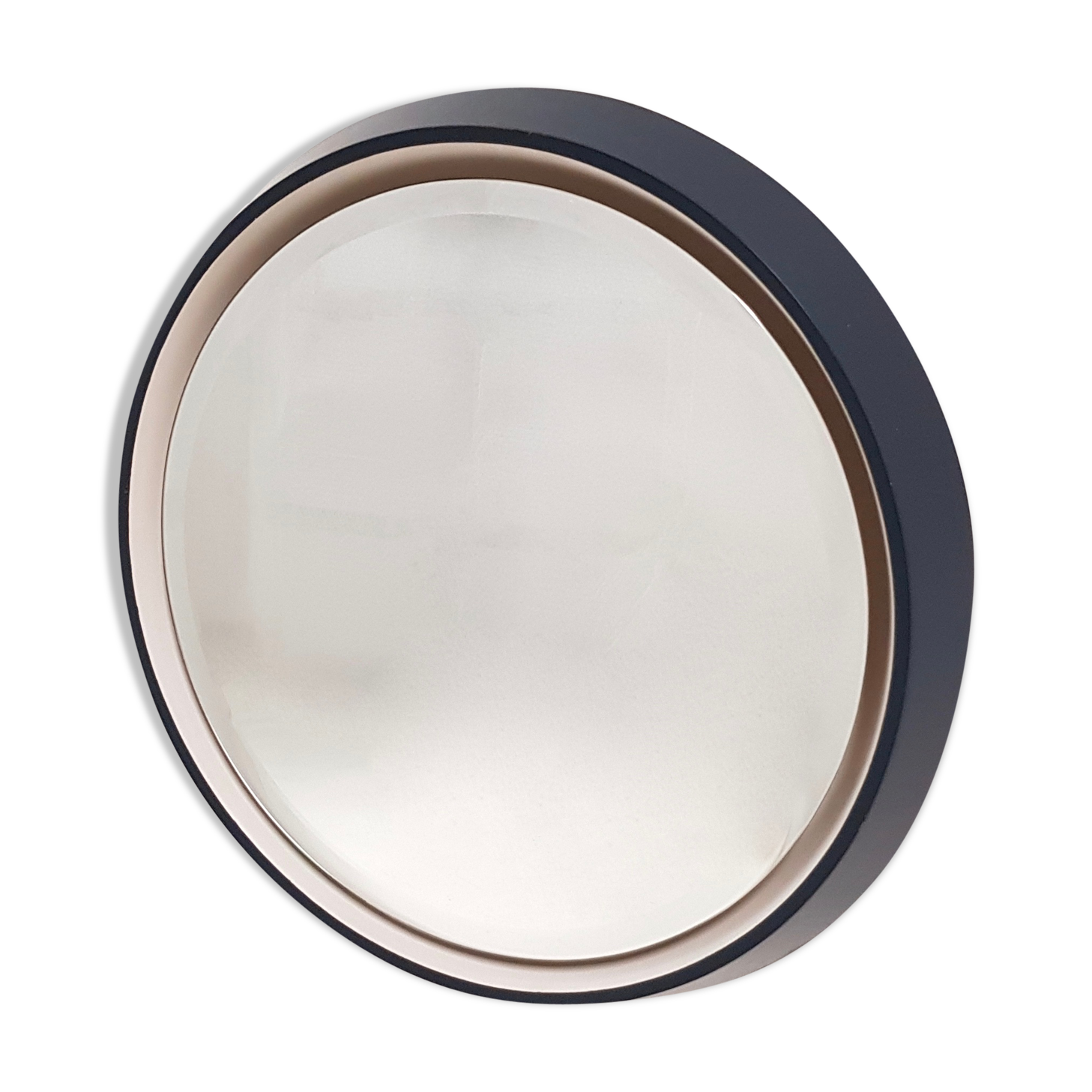 Bright round mirror Luciano Busnelli vintage fiberglass - 1970