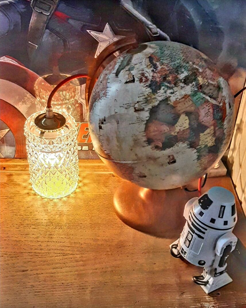 Baladeuse vintage verre ciselé