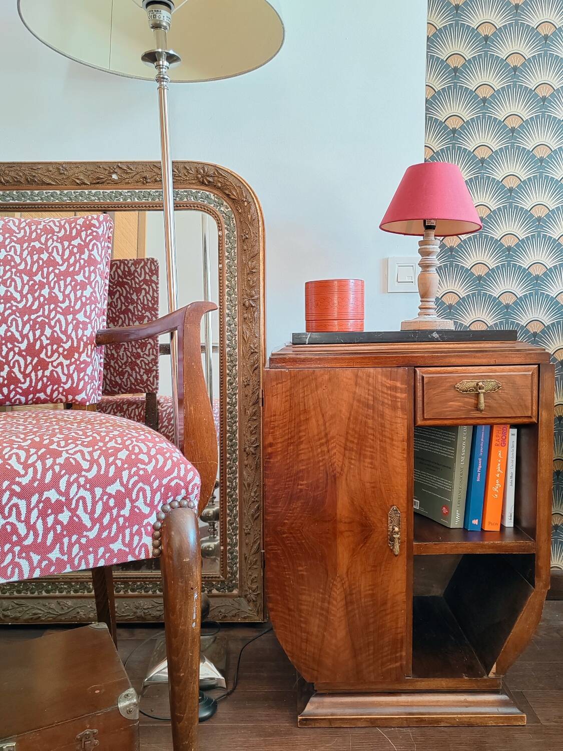 Art Deco bedside table