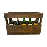 Vintage wooden wine case l