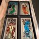 Alphonse Mucha mirrors - “The 4 seasons”
