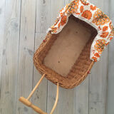 Rattan doll's pram