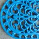 Cast-glass flat bottom