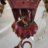 Wall sconce with pendants in Louis XV style