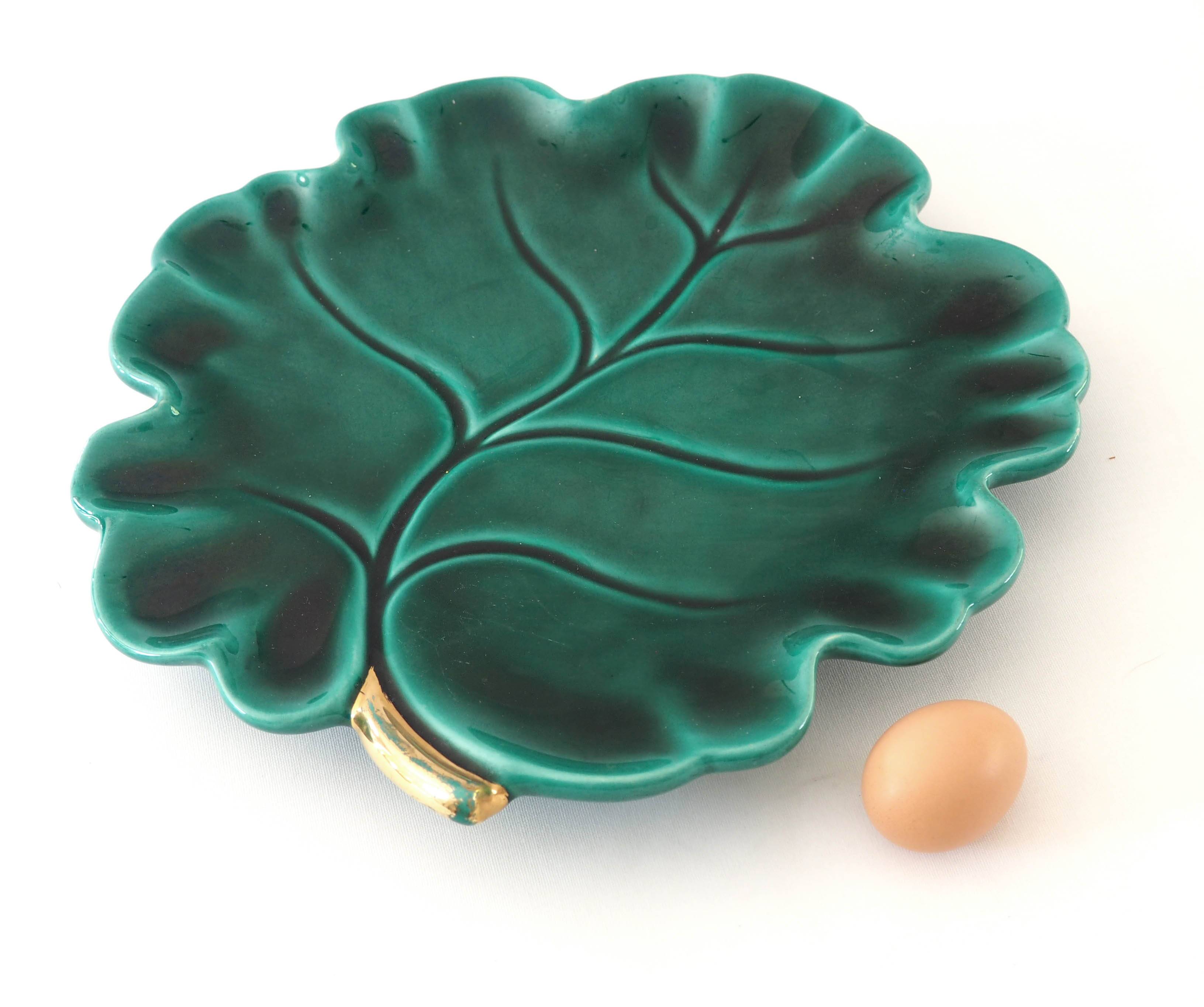 Plat feuille Vallauris