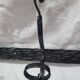 Coat rack with 4 iron coat hooks