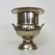 Vintage Médicis-shaped champagne bucket in silver-plated metal.