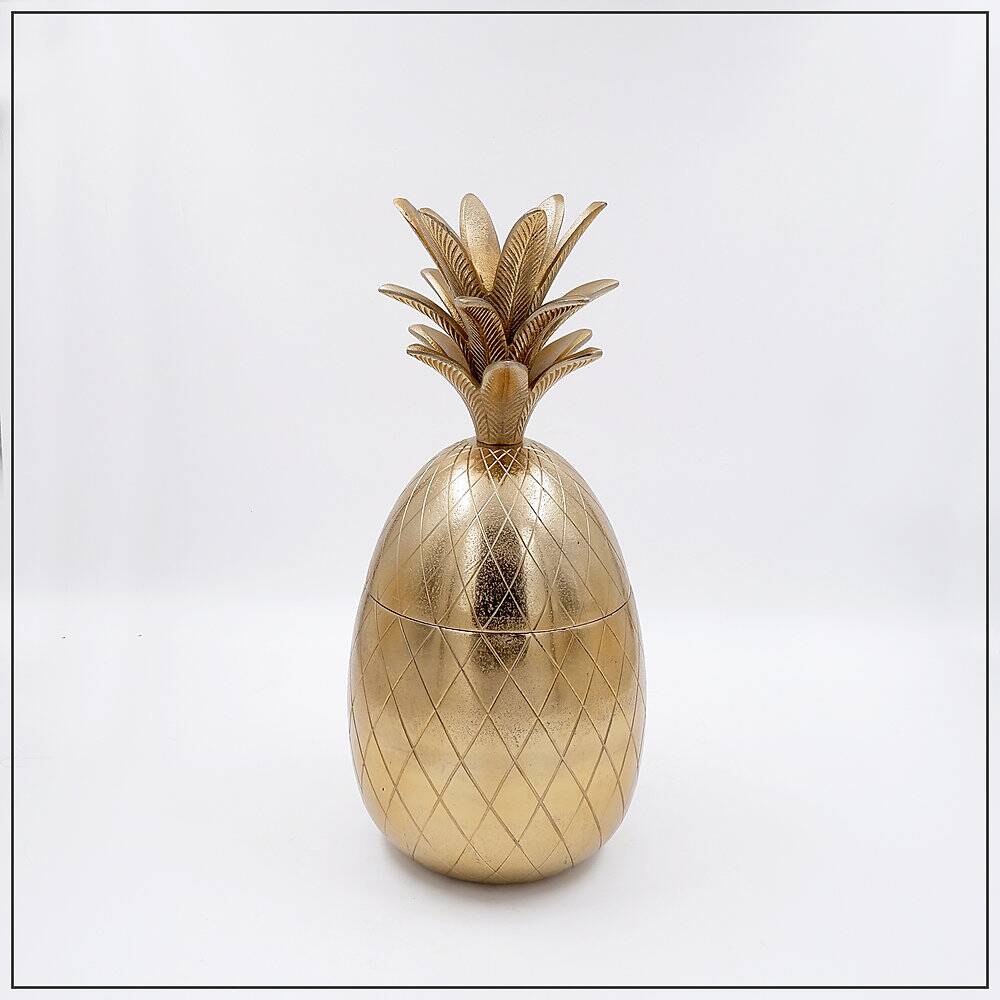 Vintage 1970s Hollywood Regency pineapple ice bucket