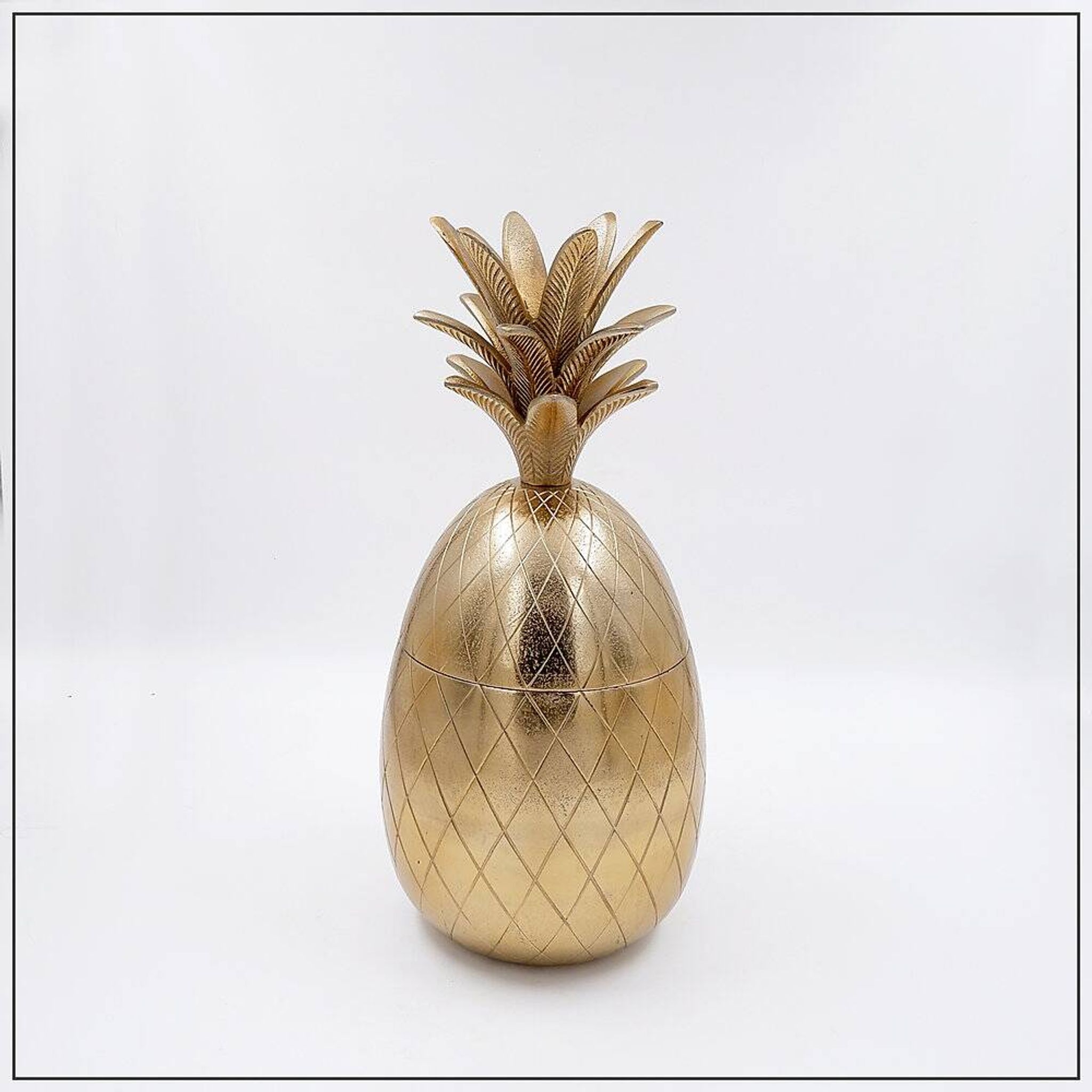 Vintage 1970s Hollywood Regency pineapple ice bucket