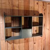 Wall shelf with lockers