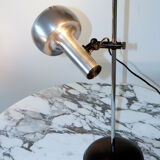 Desk lamp, aluminum and steel space age 1970