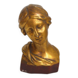 Gilded plaster bust