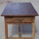 Restored antique farmhouse table, made entirely of solid oak.
