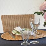 4 vintage rattan chairs