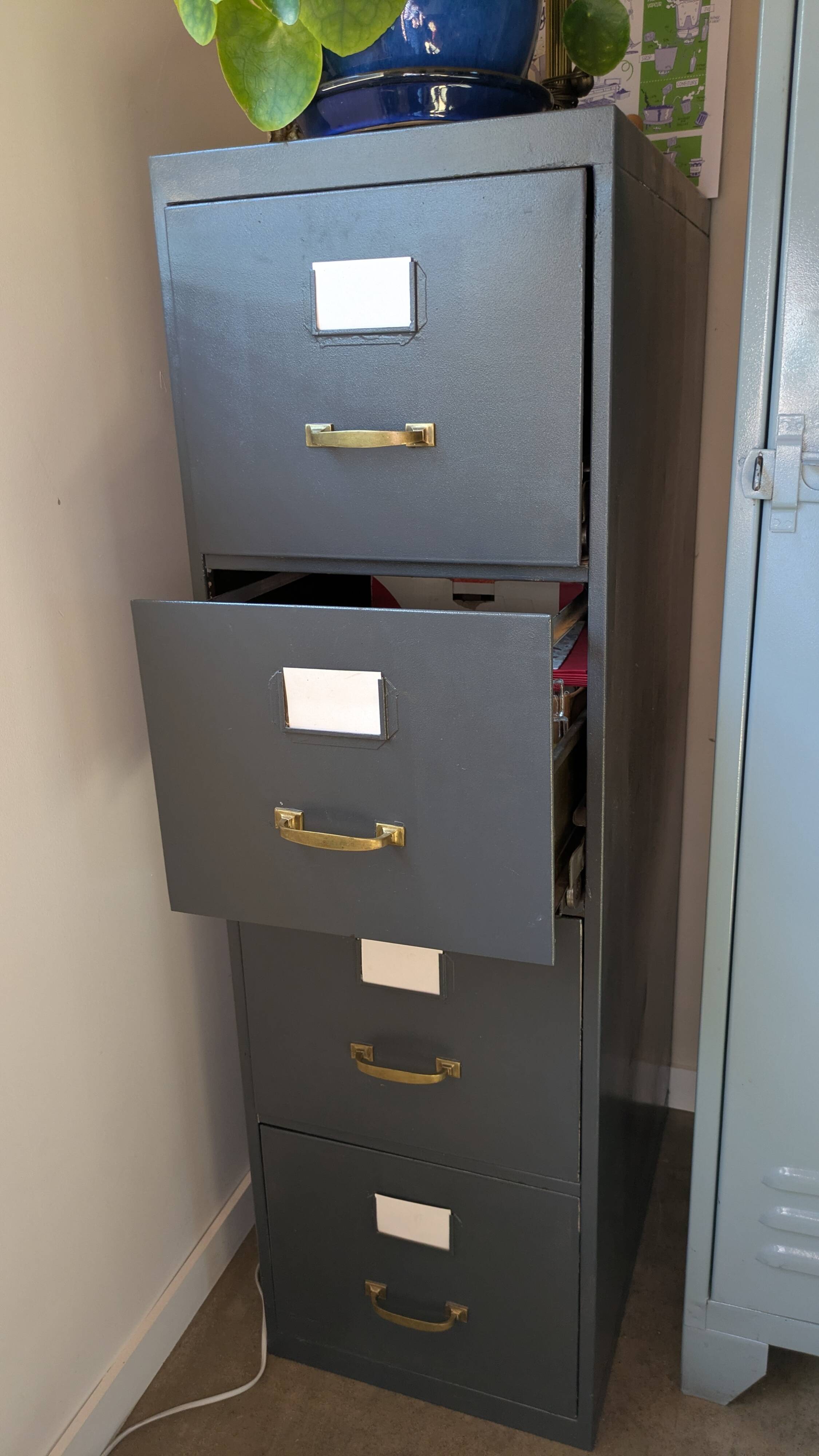 Industrial filing cabinet