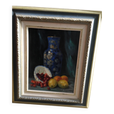 oil on canvas 'the Chinese vase' framed, by C Rielland
