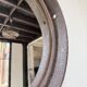 Brutalist mirror with metal chain from the 50s