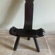 Tabouret tripode rustique