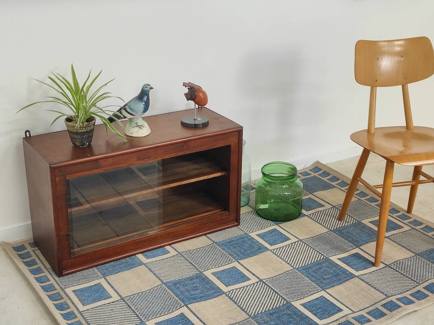 Small display case or glass wall shelf