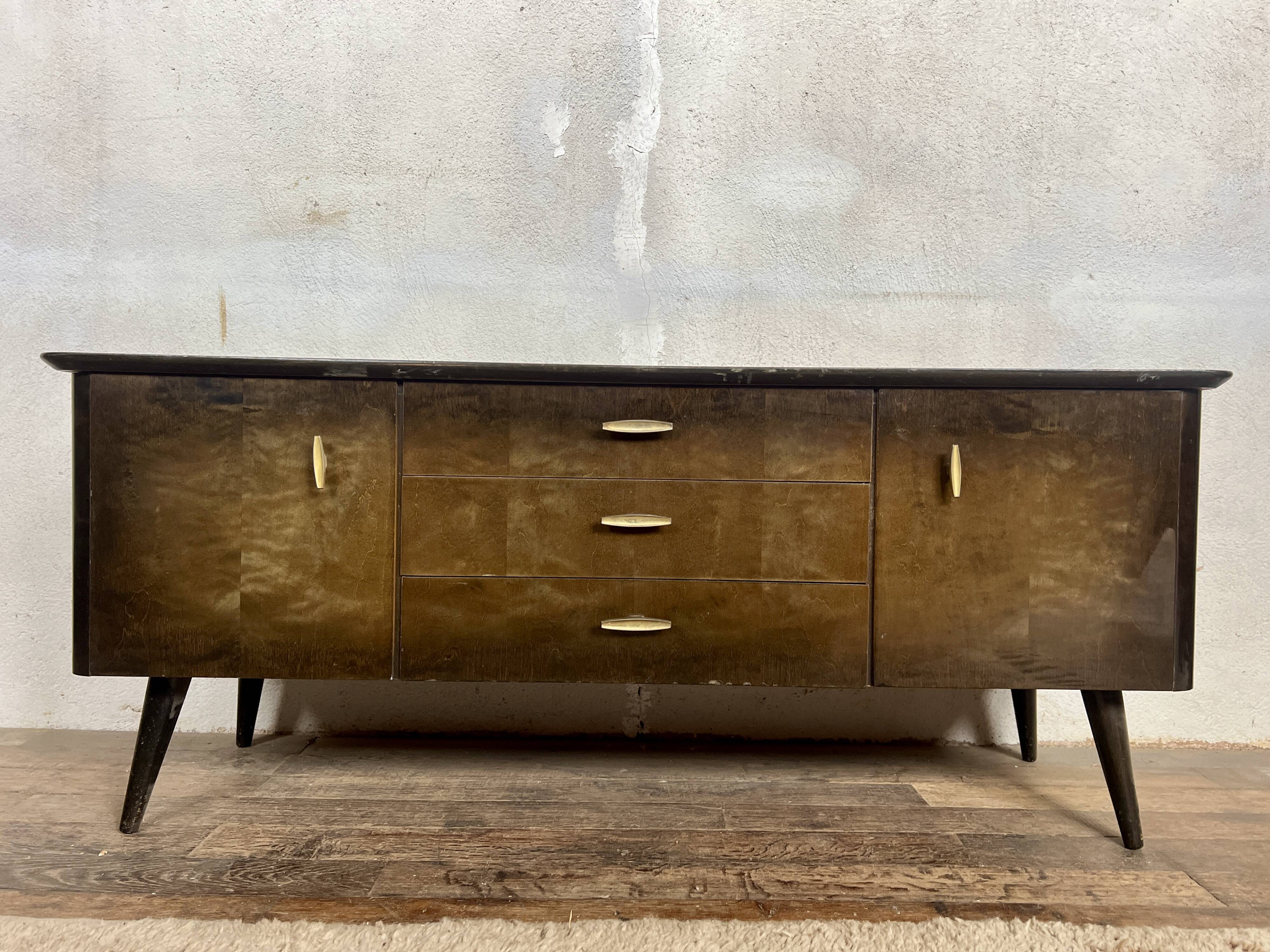 French modernist vintage TV/hifi cabinet