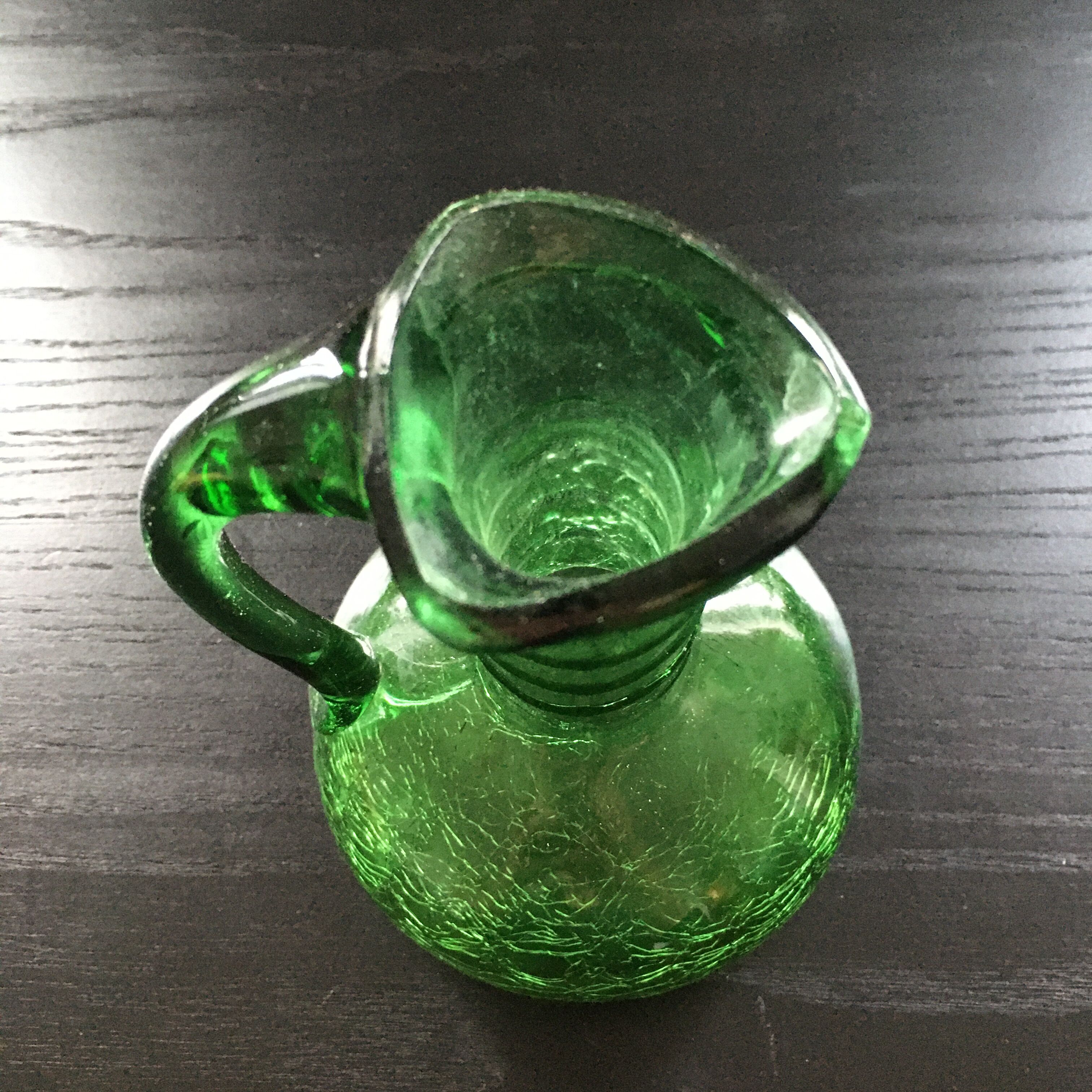 Green Italian carafe