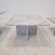 Set of 3 italian marble coffee or side tables, 1970s