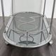 Carrello Portavivande In Acciaio Doppio Ripiano Cristallo Fumè Design