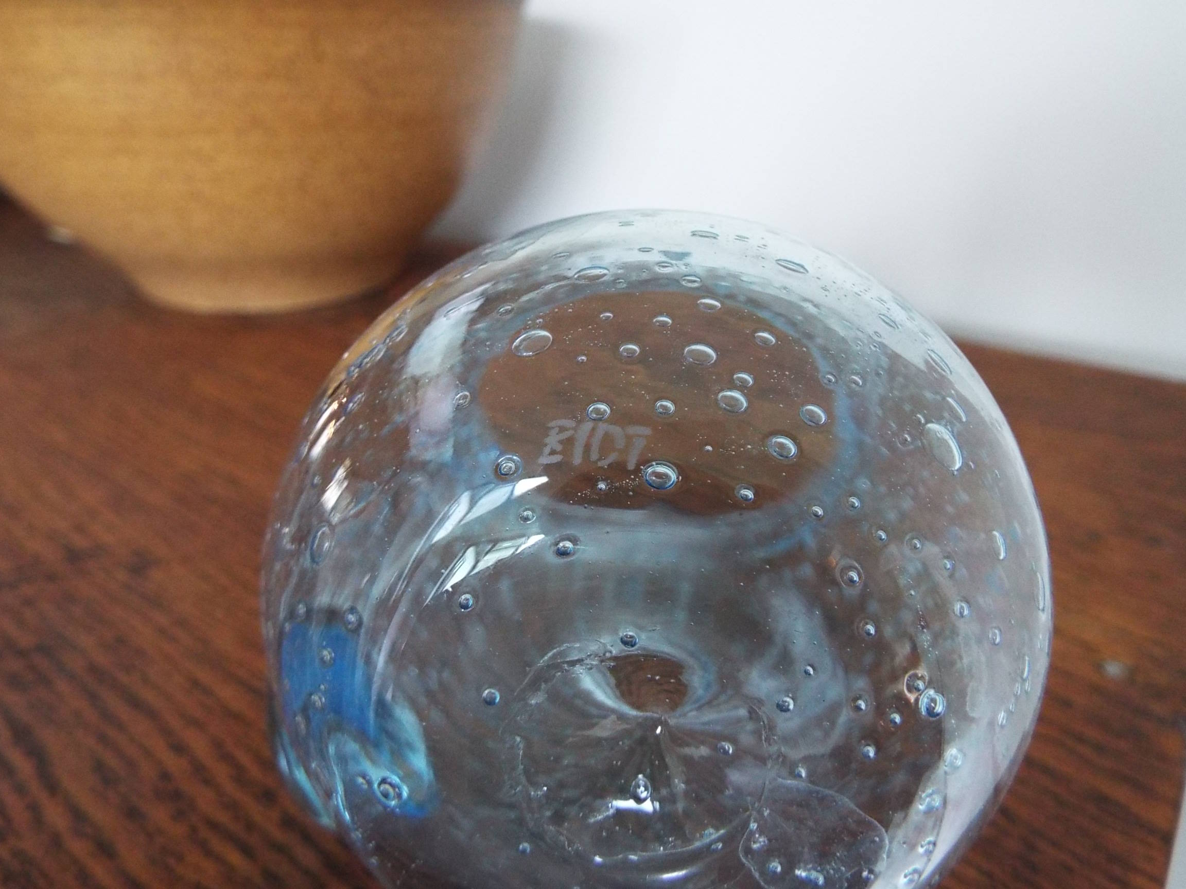 Bulled glass pitcher