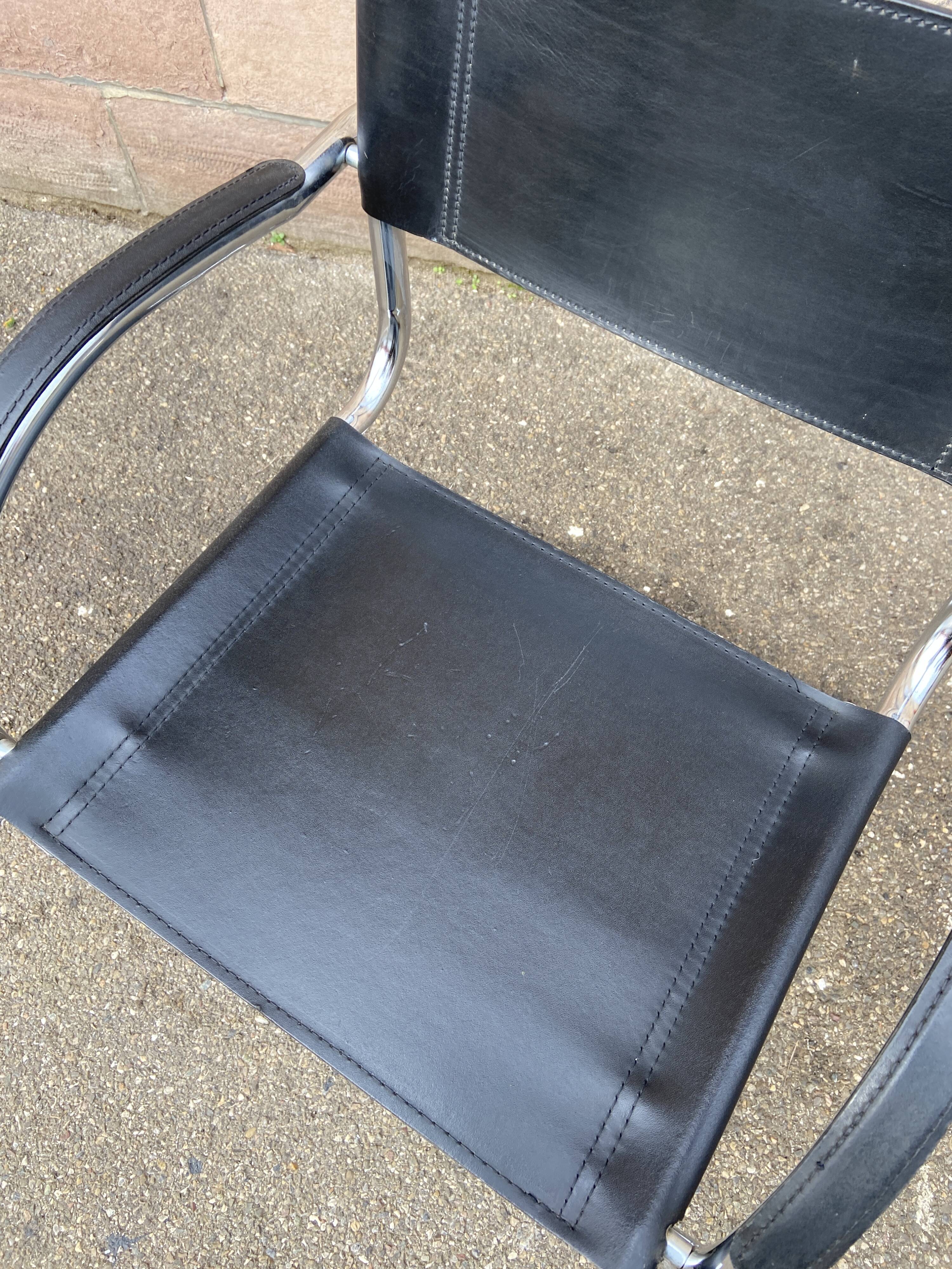 Office armchair cantilever B34 S34 style Marcel Breuer