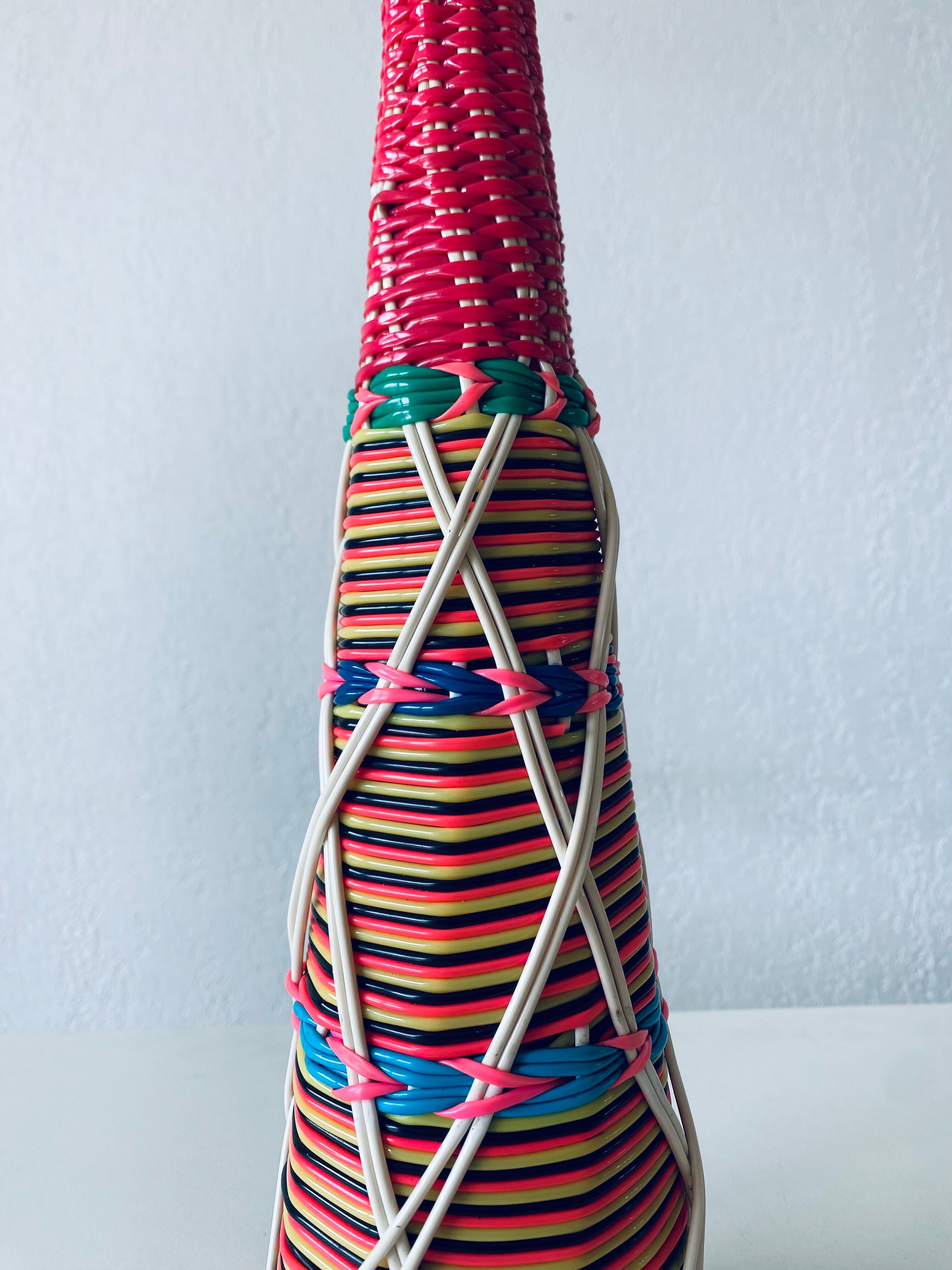 Vintage scoubidou decanter