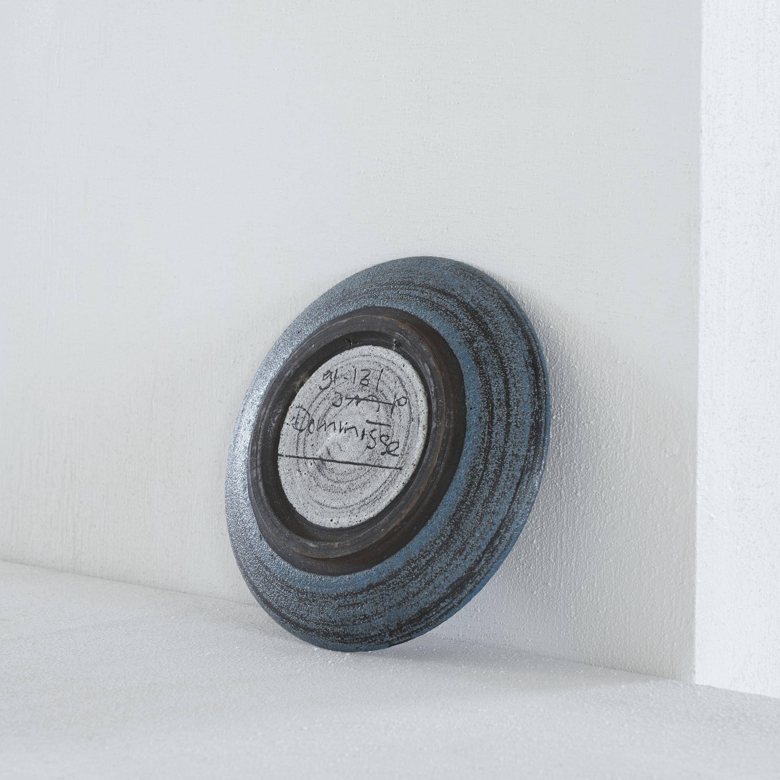 Jaap Dommisse studio ceramic bowl cobra style mid-century, 1950s