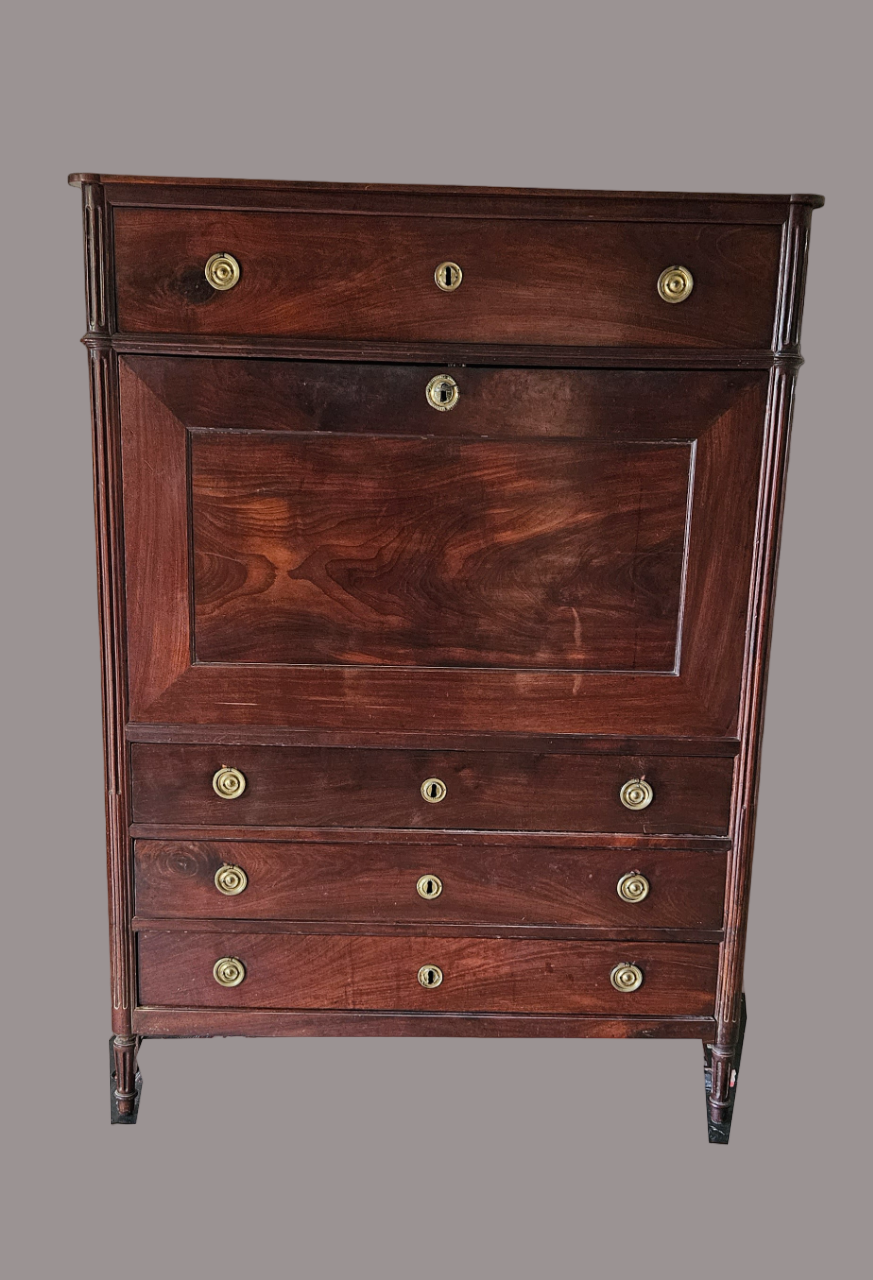 Secretaire louis XVI en acajou