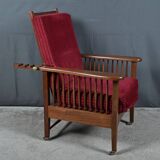 Morris chair in Mahogany, Arts & Crafts style – Early 20th century