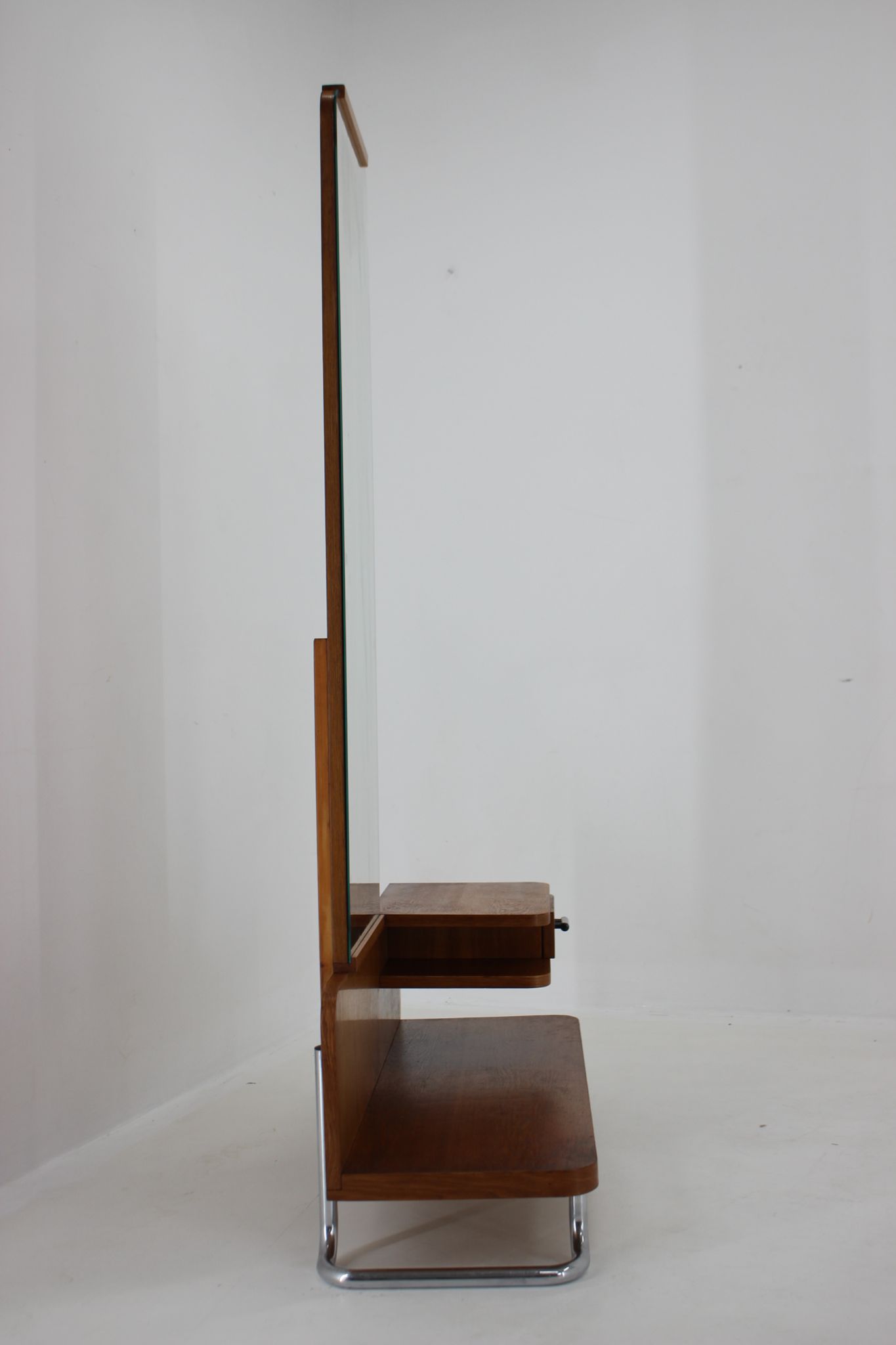 Oak mirror Czechoslovakia 1950s 167x95cm