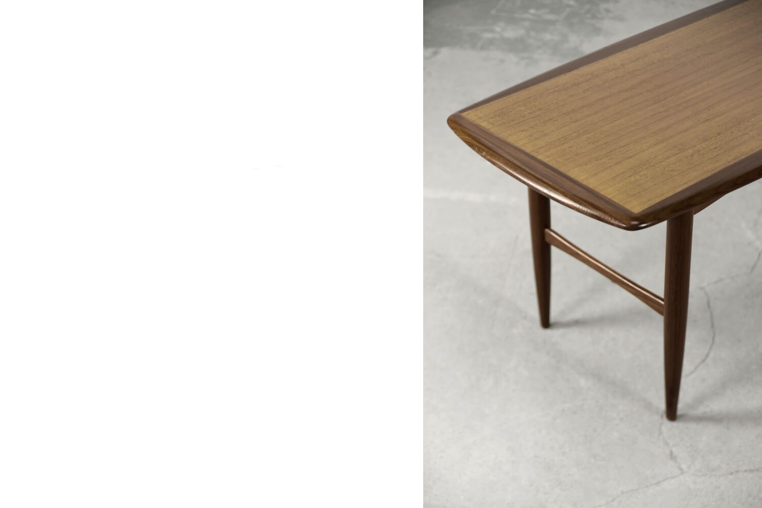 Mid-Century Modern Swedish Teak Coffee Table from HMB Möbler Rörvik, 1950s