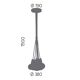 Aromas del Campo 8-light metal pendant lamp