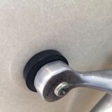 Set of 4 chairs the Fonda by Charles and Ray Eames, woolen yellow straw 1960-1970