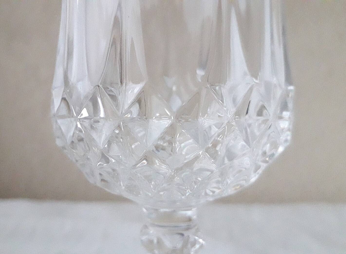 6 verres à pied cristal