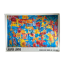 Affiche originale "Jasper Johns Map" Museum of Modern Art New-York 123x172cm 1989