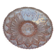 Grand plat Art déco verre rose