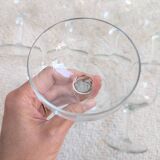 Faceted champagne glasses